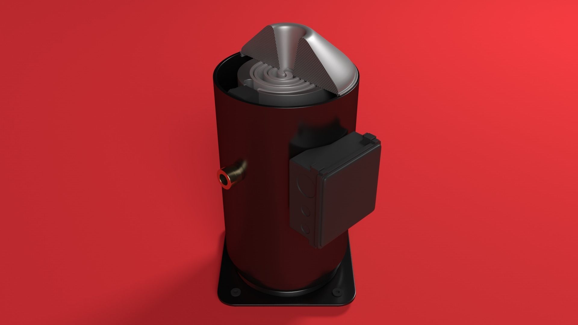 Scroll Compressor 3D model_4