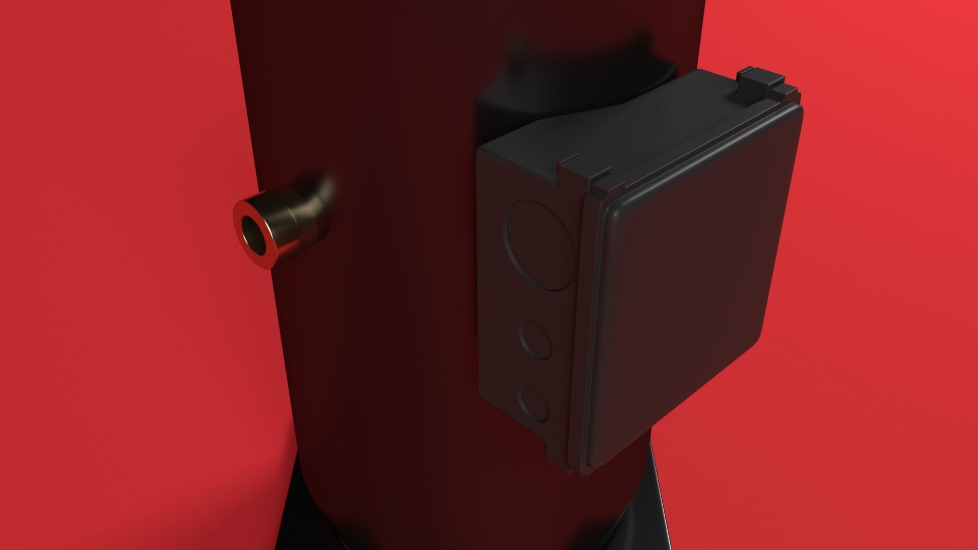 Scroll Compressor 3D model_2