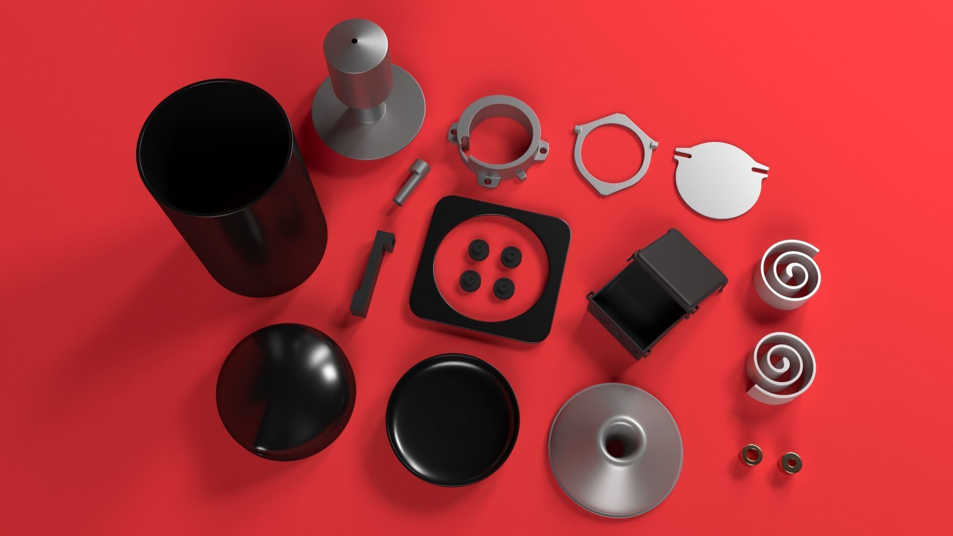 Scroll Compressor 3D model_14