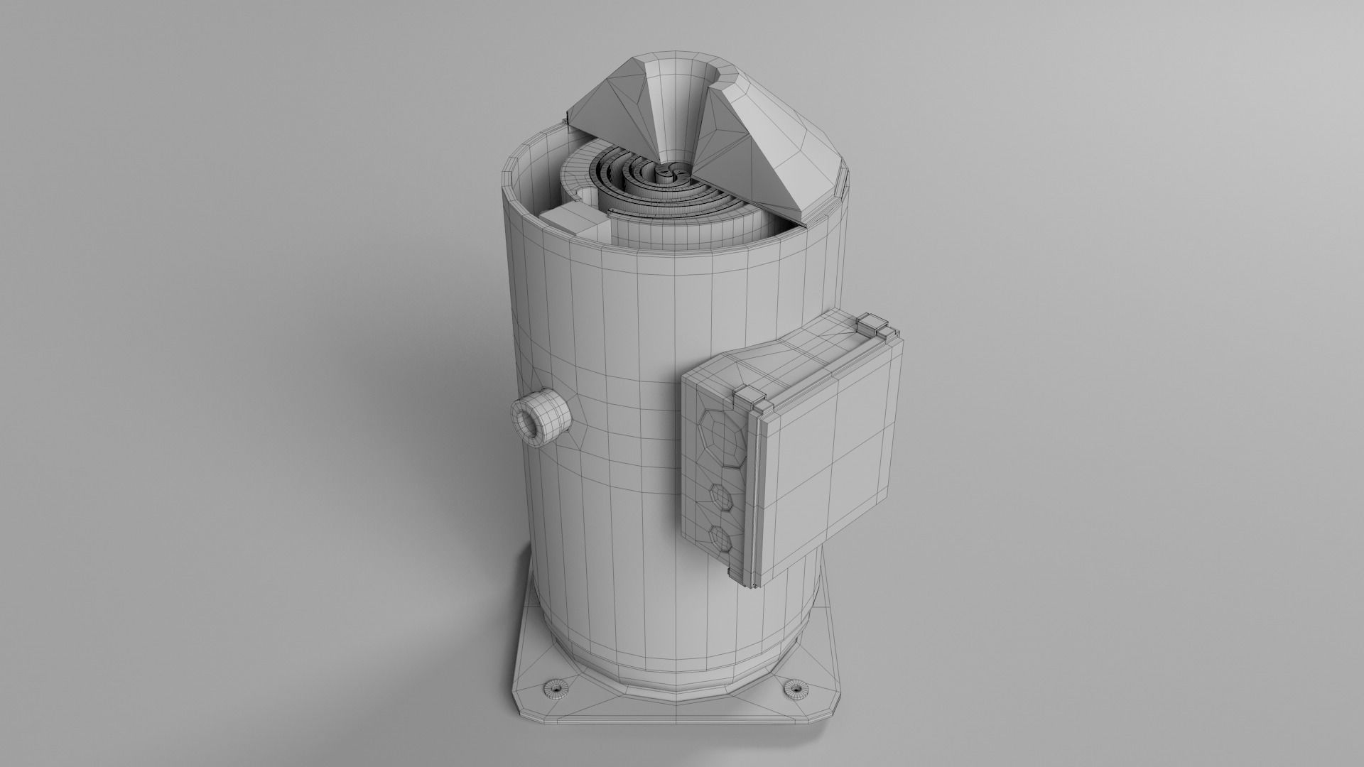 Scroll Compressor 3D model_5