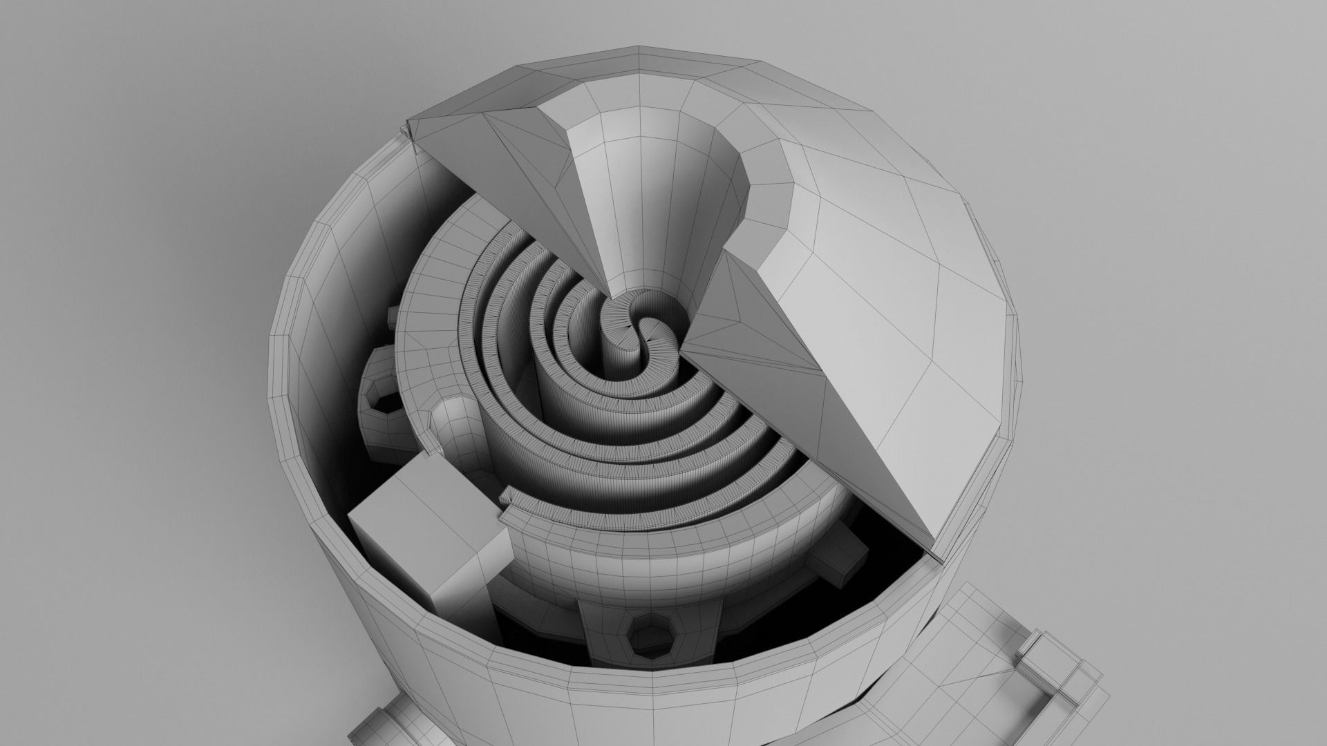Scroll Compressor 3D model_7