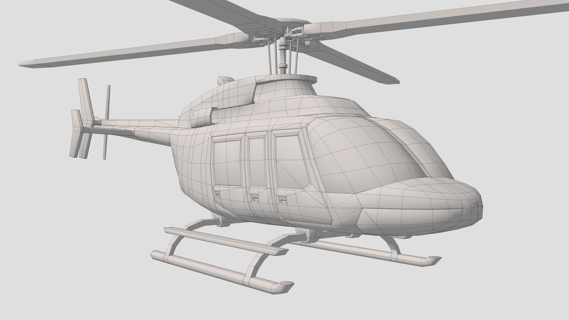 Helicopter 3D model_3