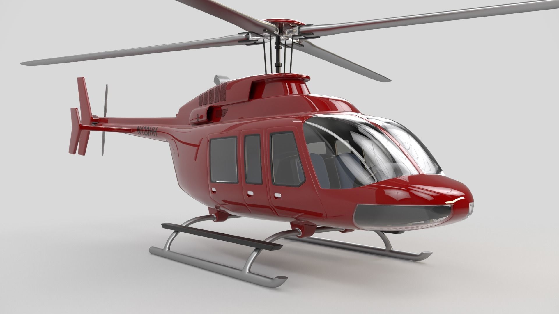 Helicopter 3D model_2