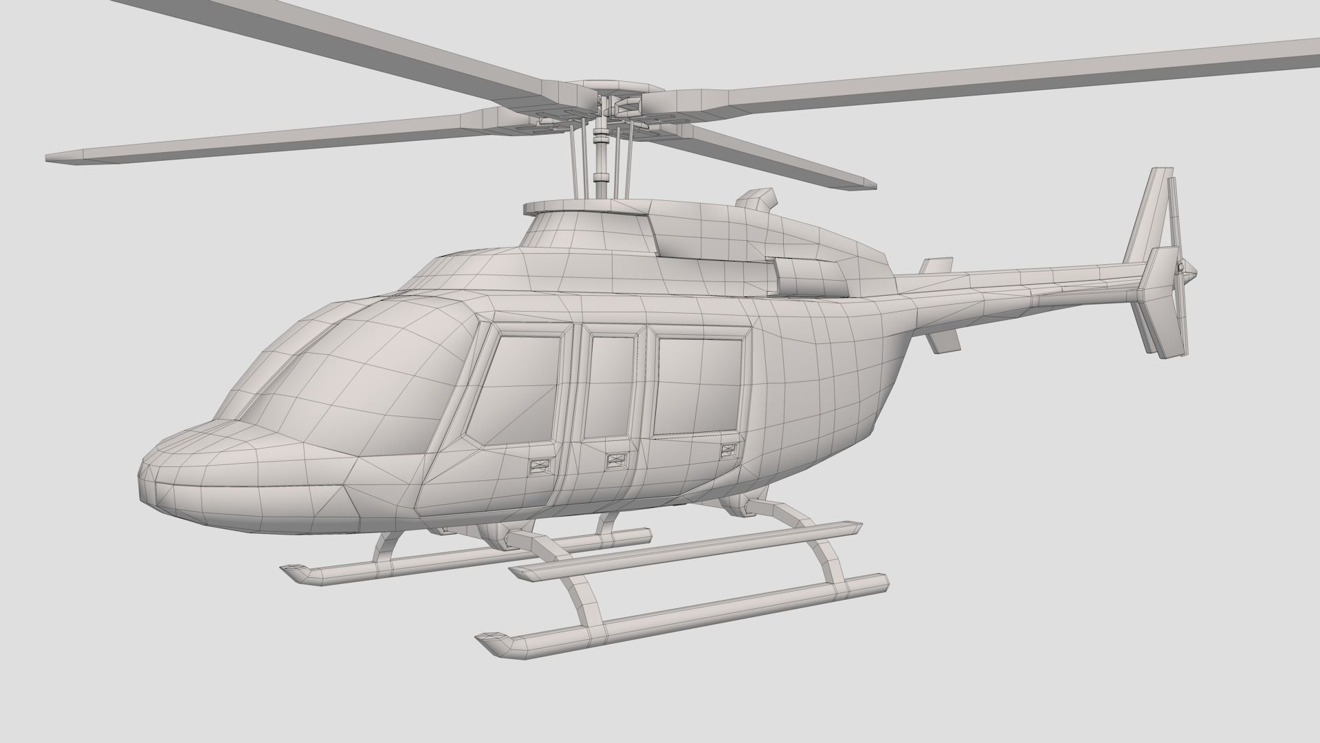 Helicopter 3D model_1
