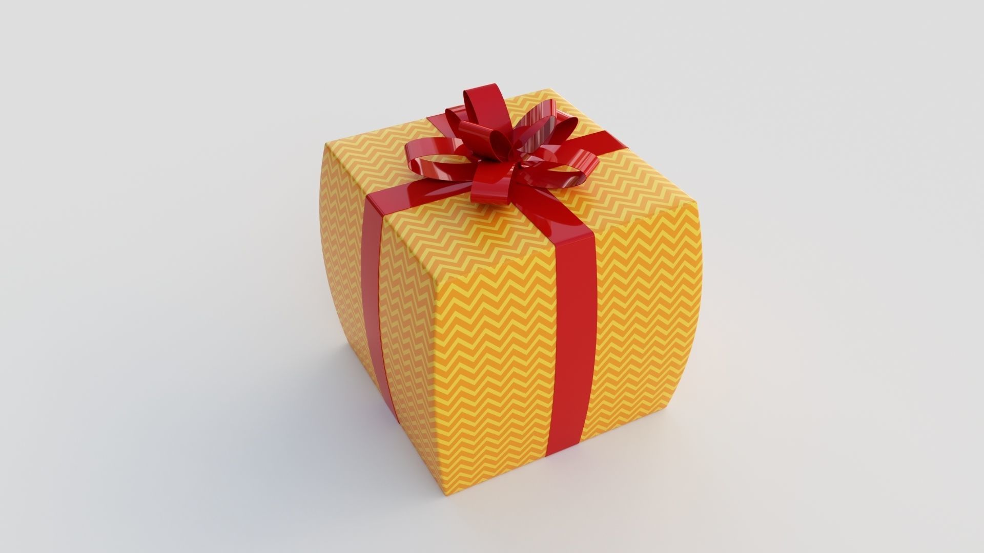 Gift Present 3D model_5