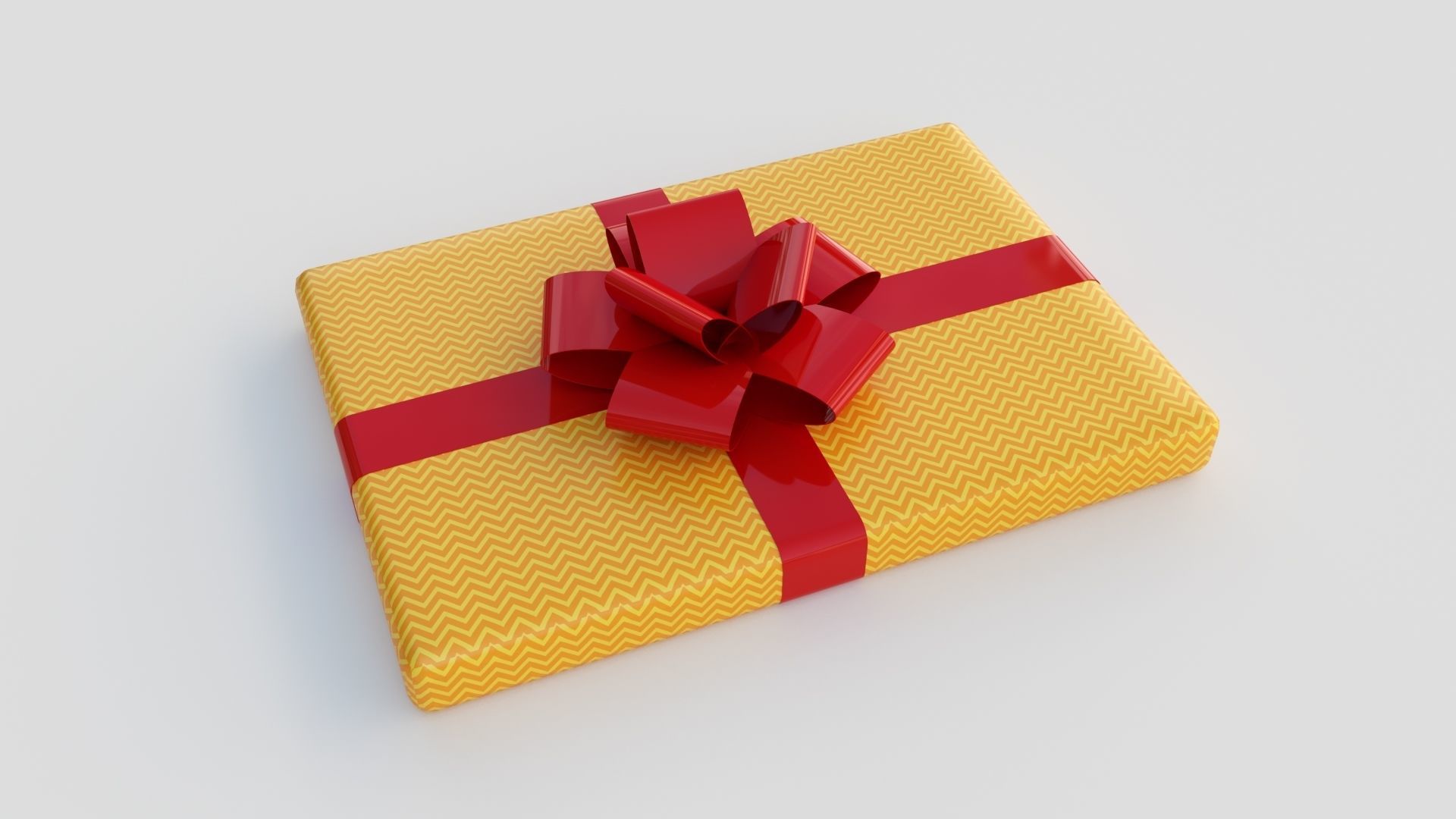Gift Present 3D model_3