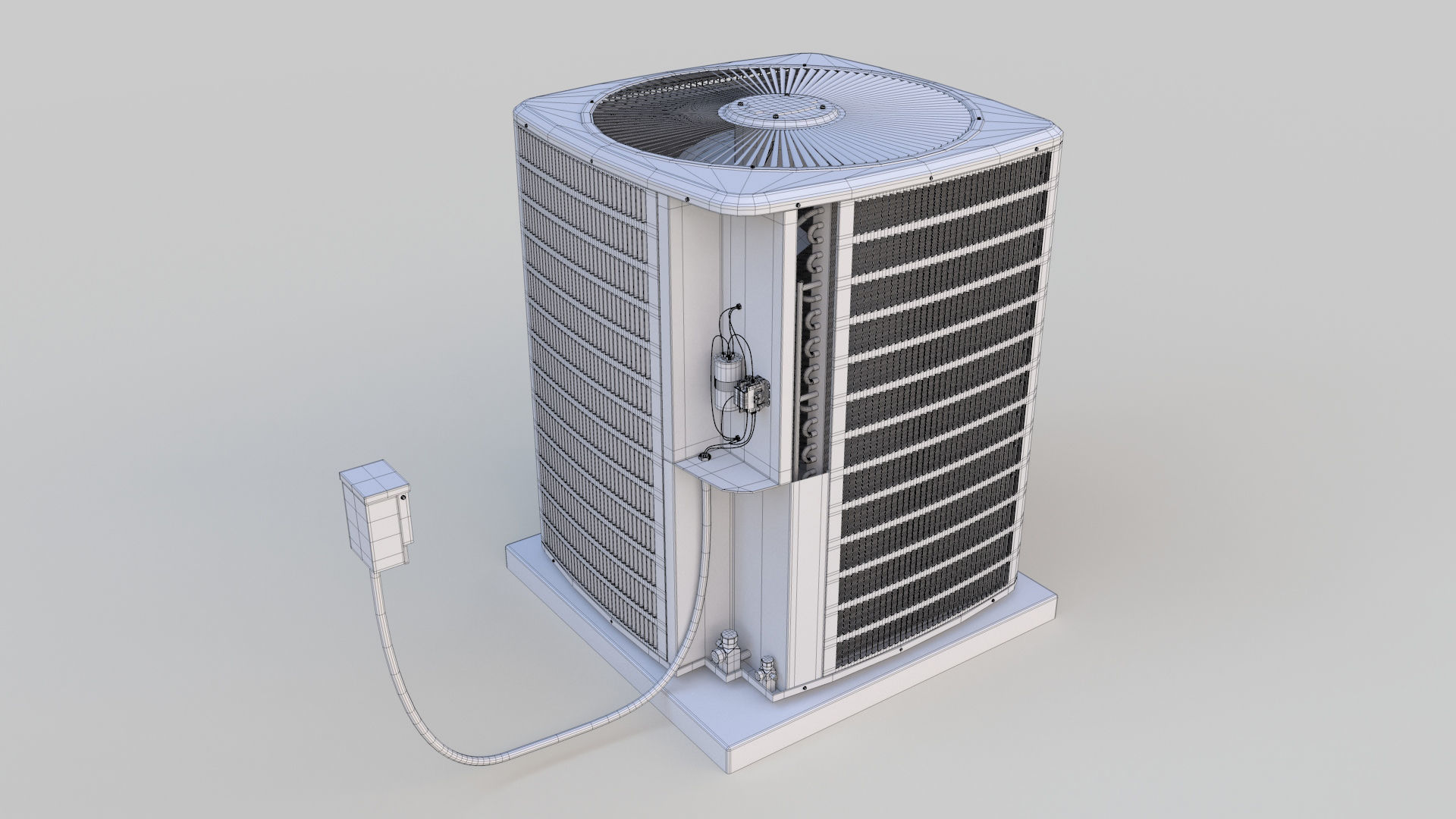 Condenser Unit 3D model_7