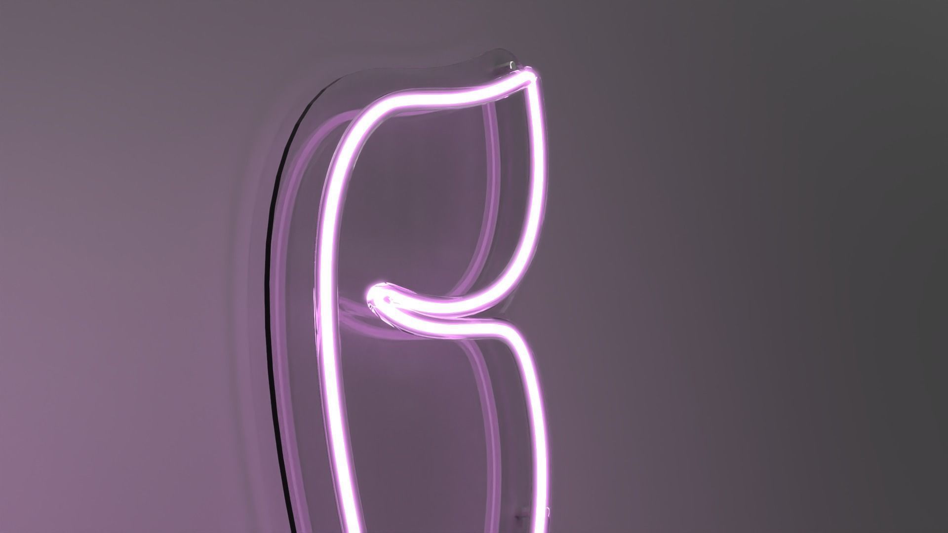 Face 2 - Neon Sign 3D model_1