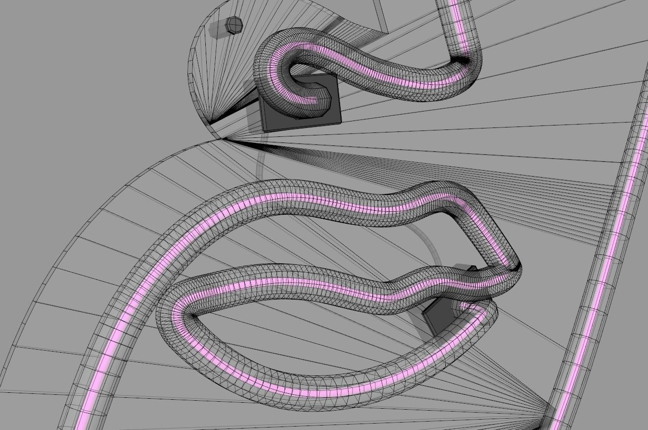 Face 2 - Neon Sign 3D model_9