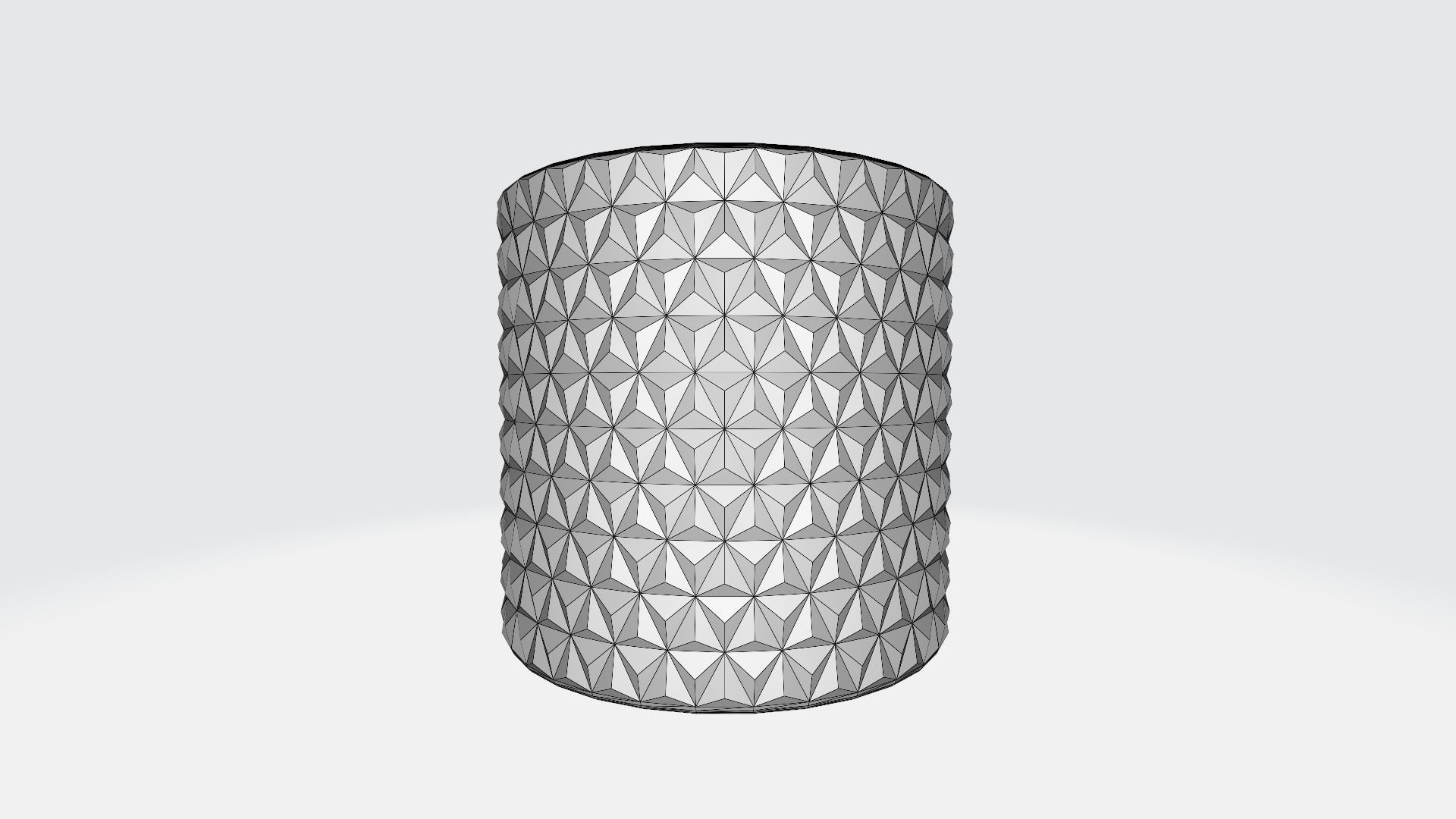 Realistic 3D pink coloured Triangular Vase 3D print model_6