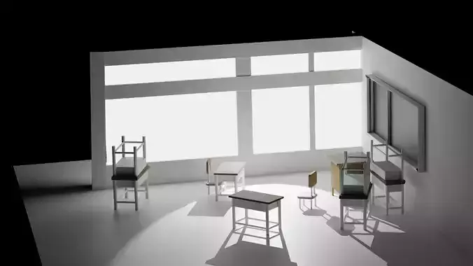 haif school model 3d free