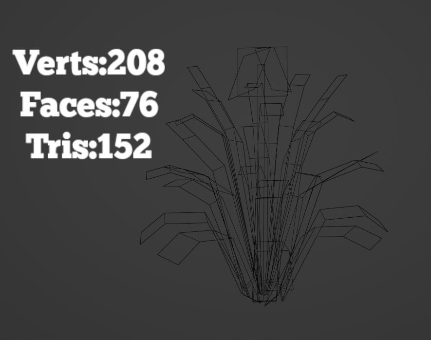 Kaffir Lily Clivia Miniata PBR Lowpoly Low-poly 3D model_2