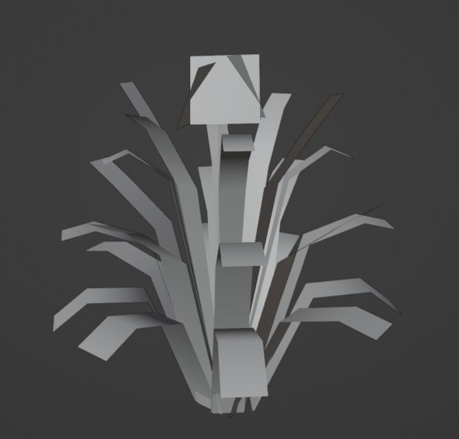 Kaffir Lily Clivia Miniata PBR Lowpoly Low-poly 3D model_1