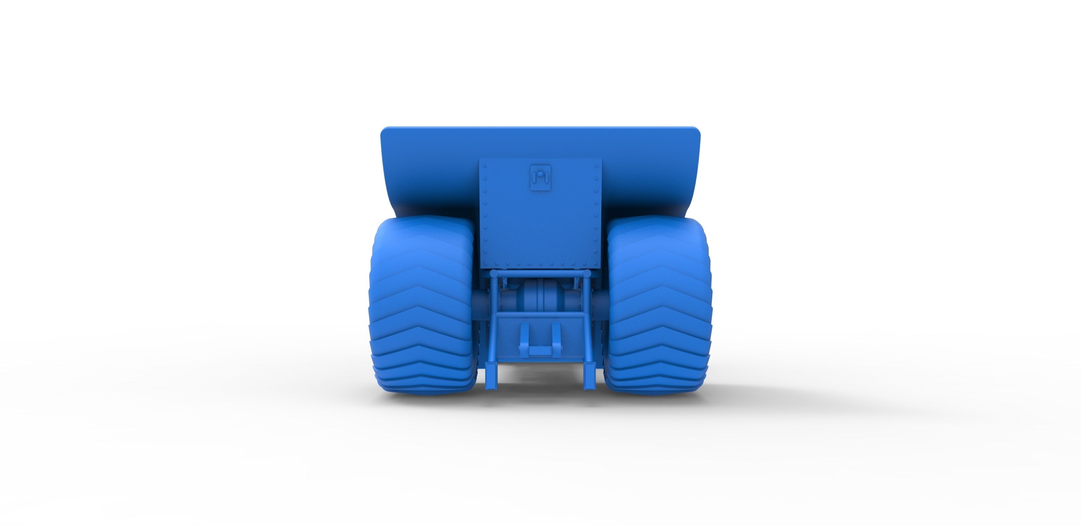 Mini Rod pulling tractor Scale 1 to 25 3D print model_26