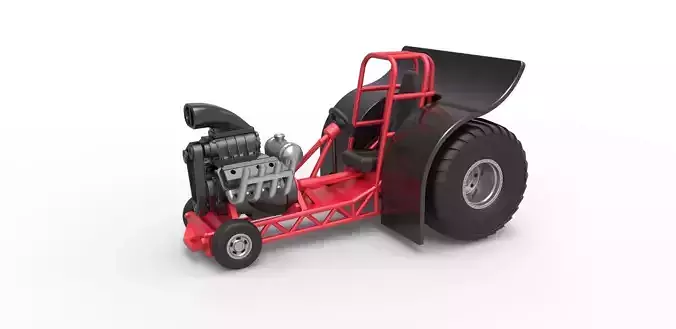 Mini Rod pulling tractor Scale 1 to 25
