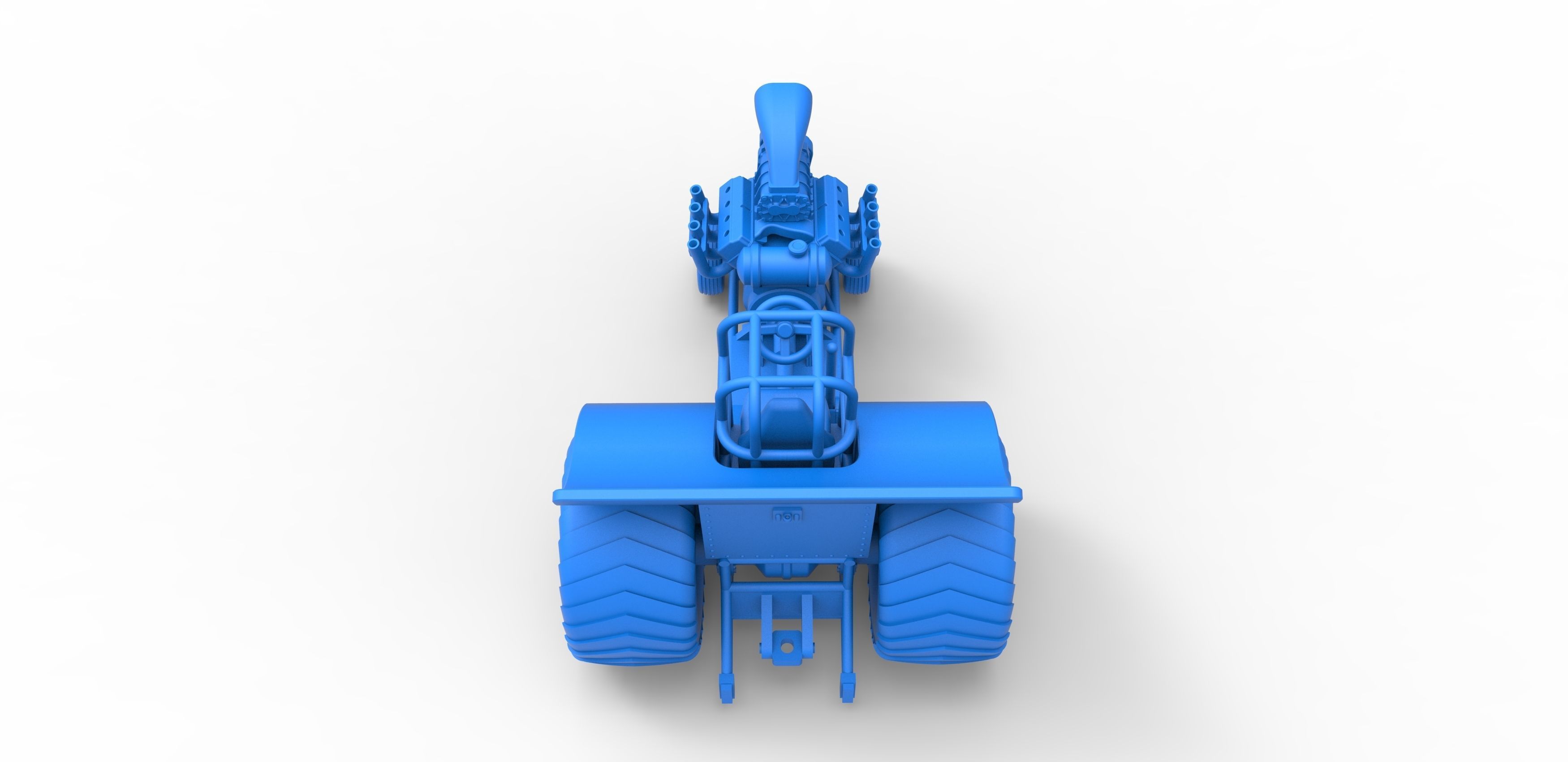 Mini Rod pulling tractor Scale 1 to 25 3D print model_25