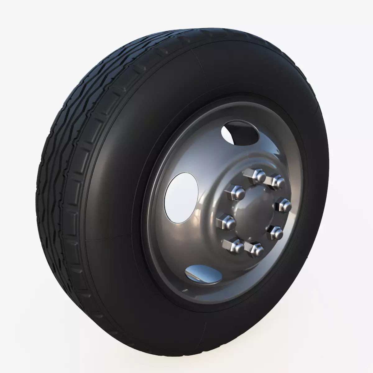 Heavy truck front wheel Free 3D print model