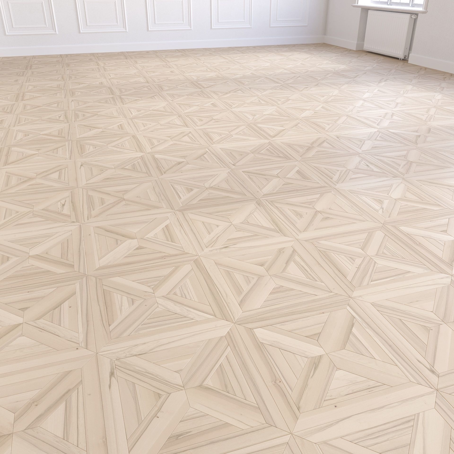 Parquet - Laminate - Wooden floor 2 in 1 Low-poly 3D model_6