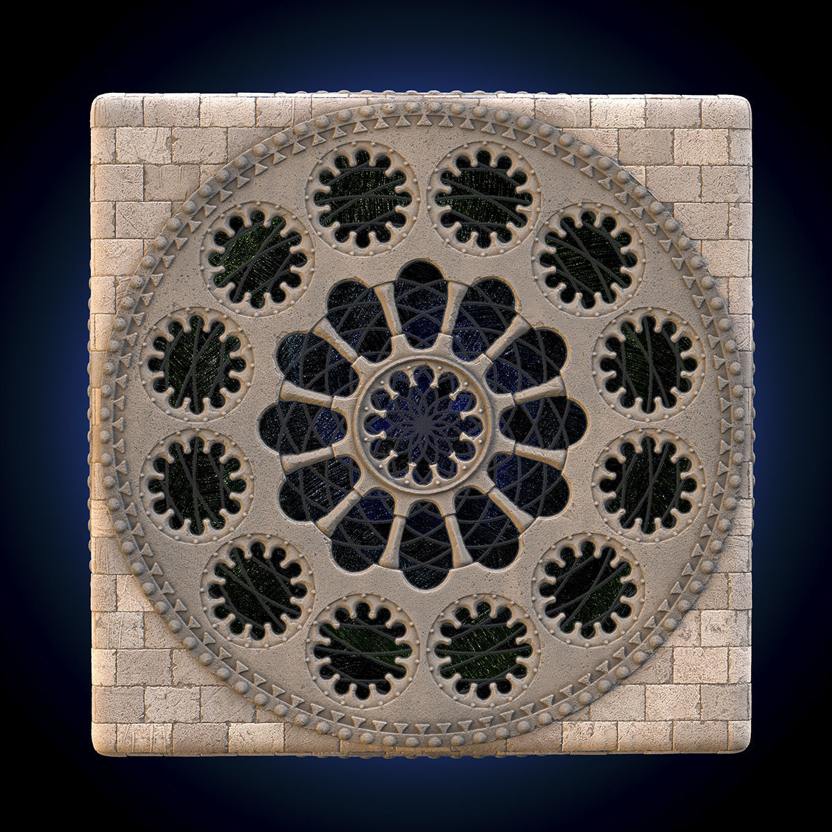 Gothic Windows Generator 3D model_7