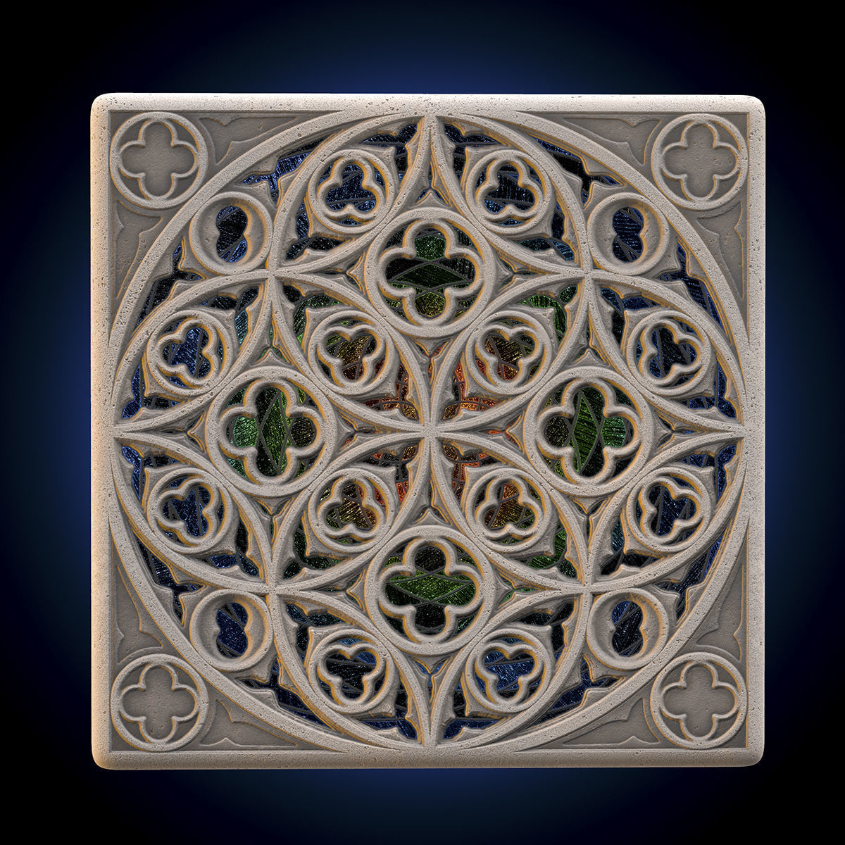 Gothic Windows Generator 3D model_4