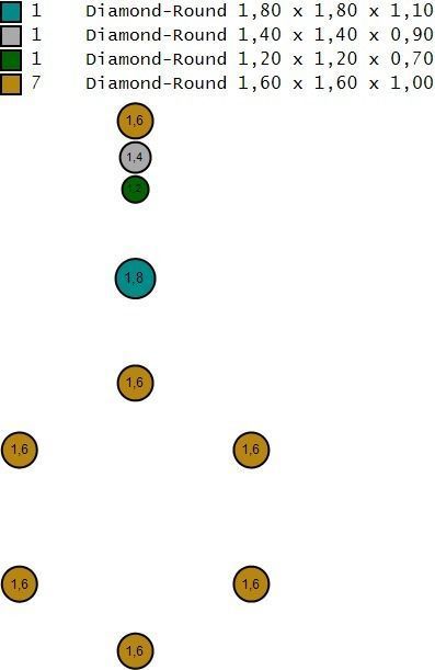 Christmas necklace 3D model 3D print model_7