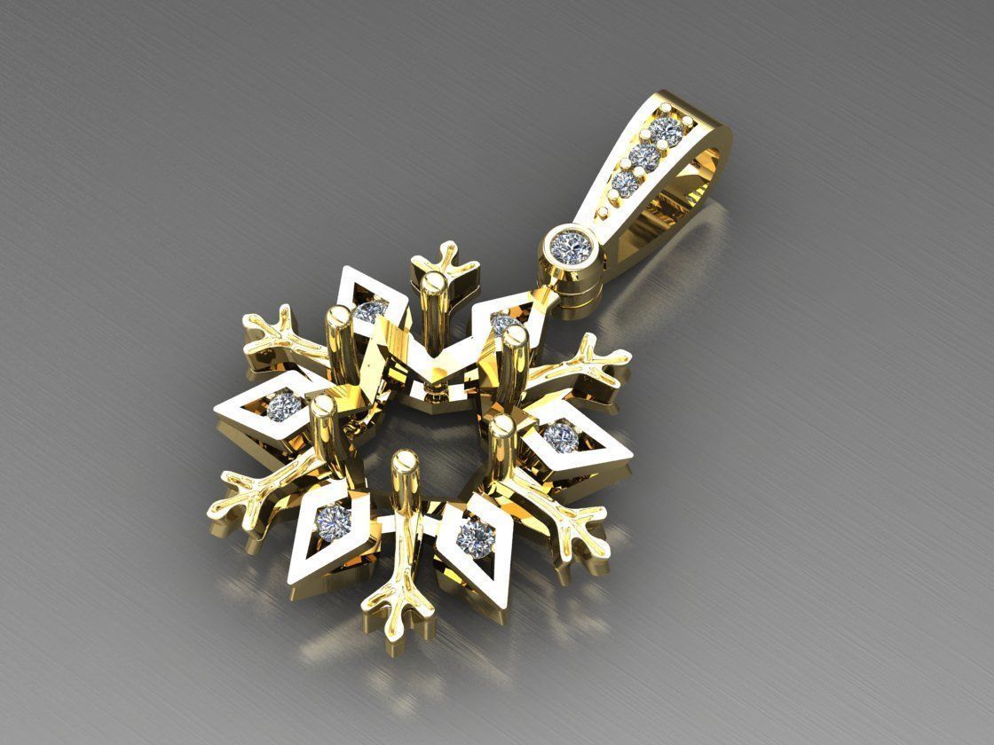 Christmas necklace 3D model 3D print model_1