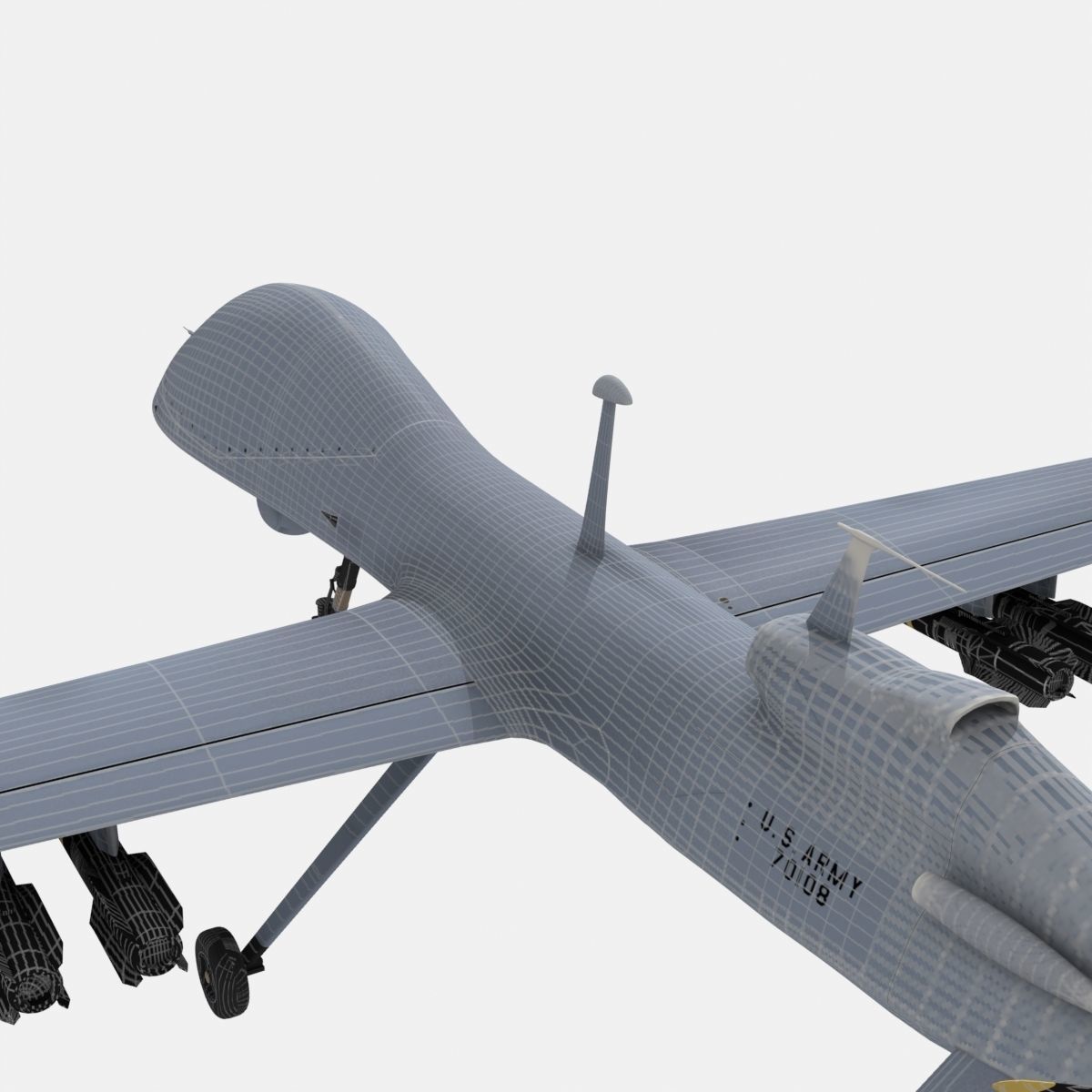 MQ1C Grey Eagle 3D model CGTrader
