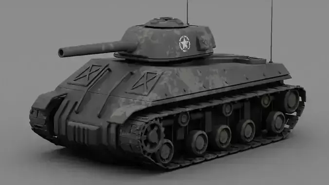 Military vehicle  rigged