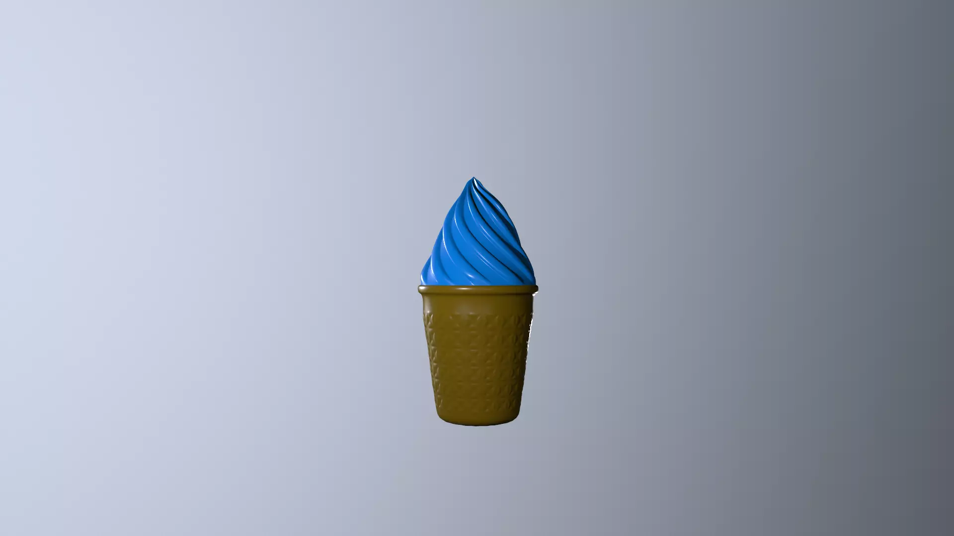 Icecream ice cream cone 3D model_0