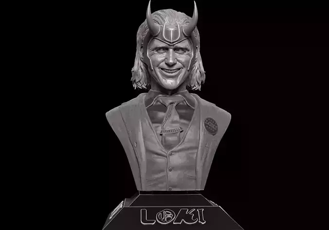 Tom Hiddleston- Loki Bust 3D print model