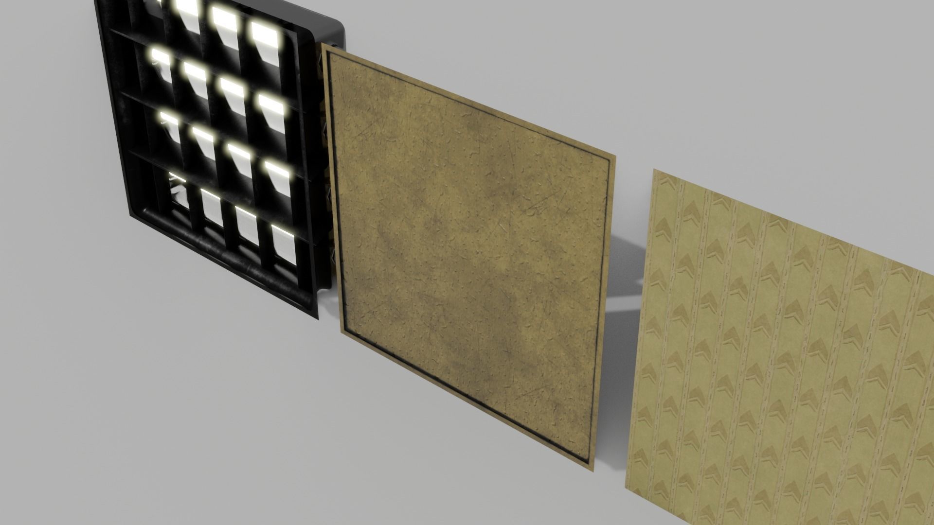 Modular backrooms assets with Blender Generator  Low-poly 3D model_10