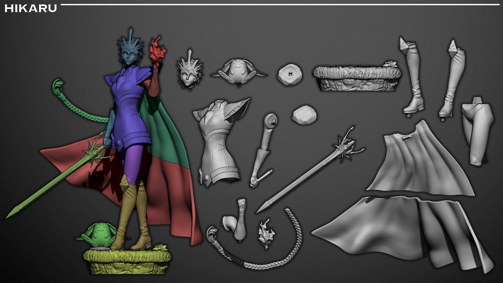 Hikaru - Magic Knight Rayearth 3D print model_8