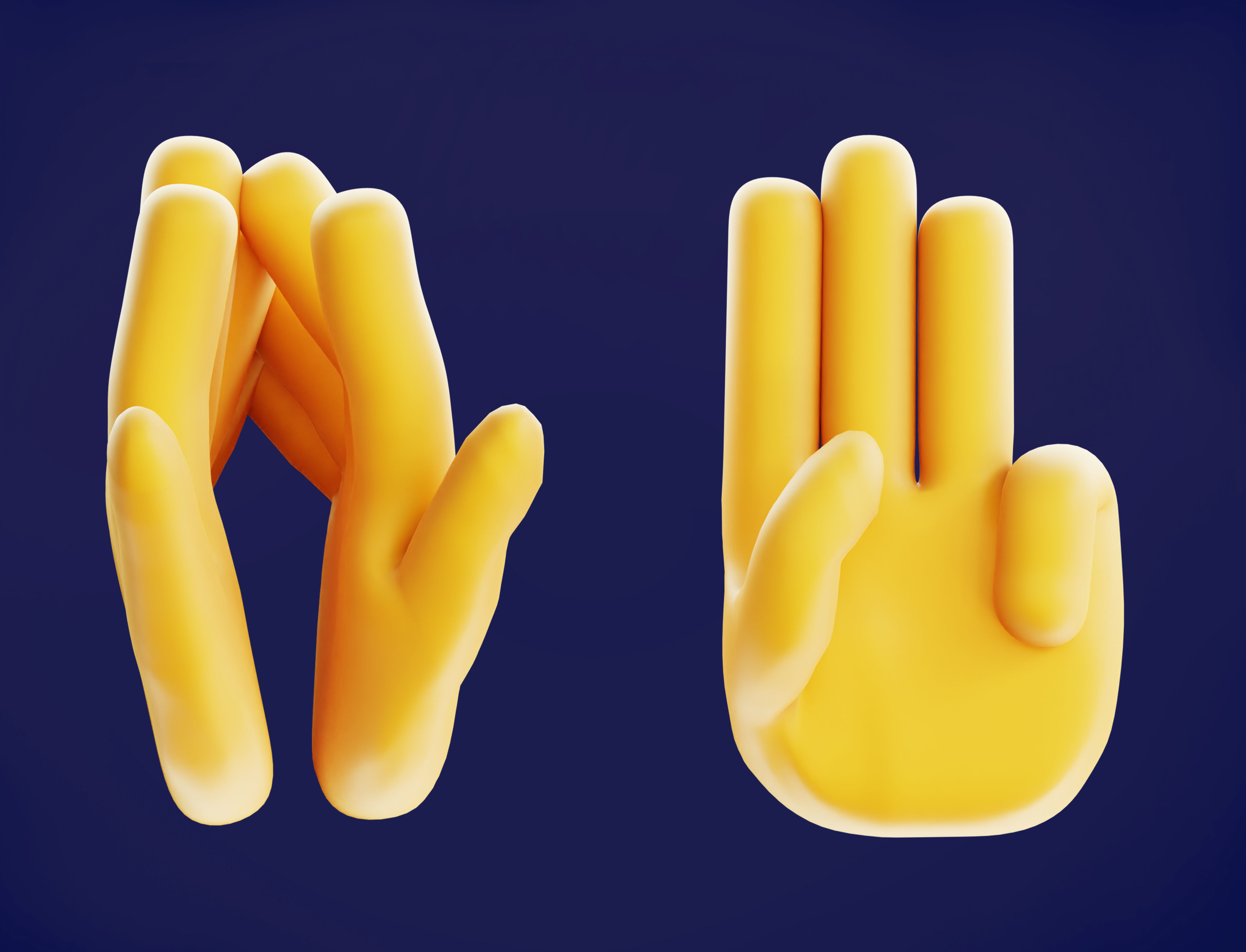 30 Rigged and Animated Hand Signs Low-poly 3D model_23