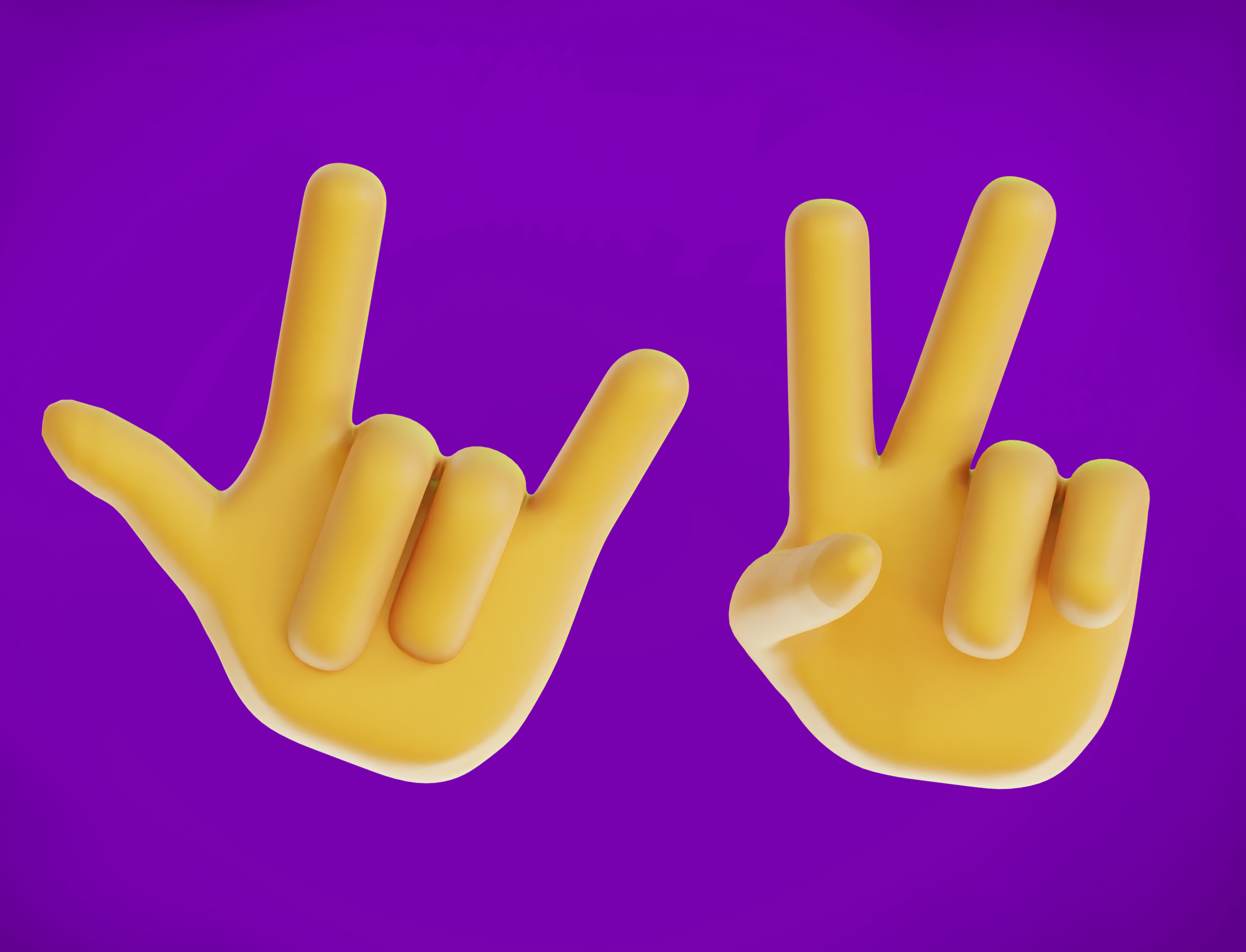 30 Rigged and Animated Hand Signs Low-poly 3D model_13