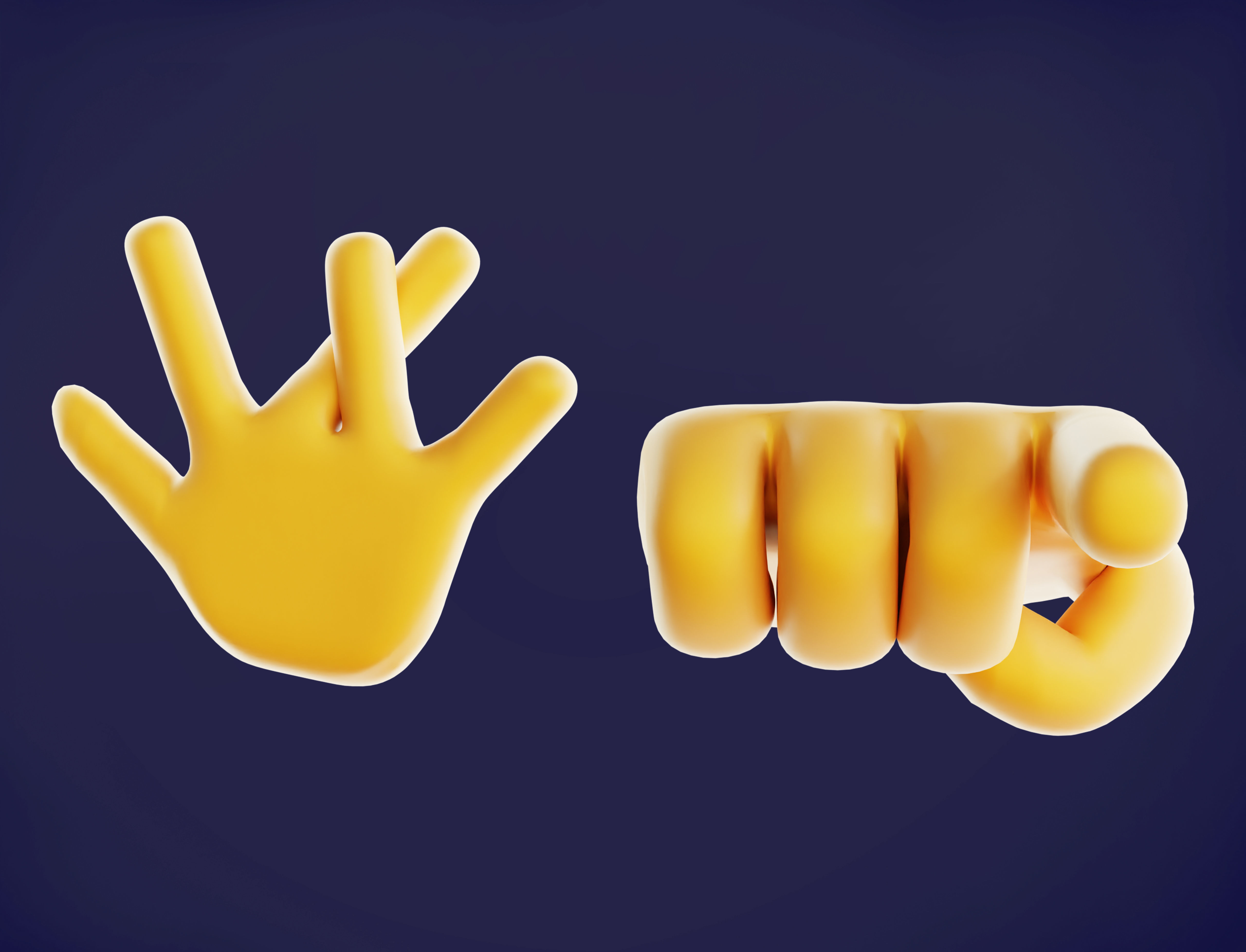 30 Rigged and Animated Hand Signs Low-poly 3D model_21