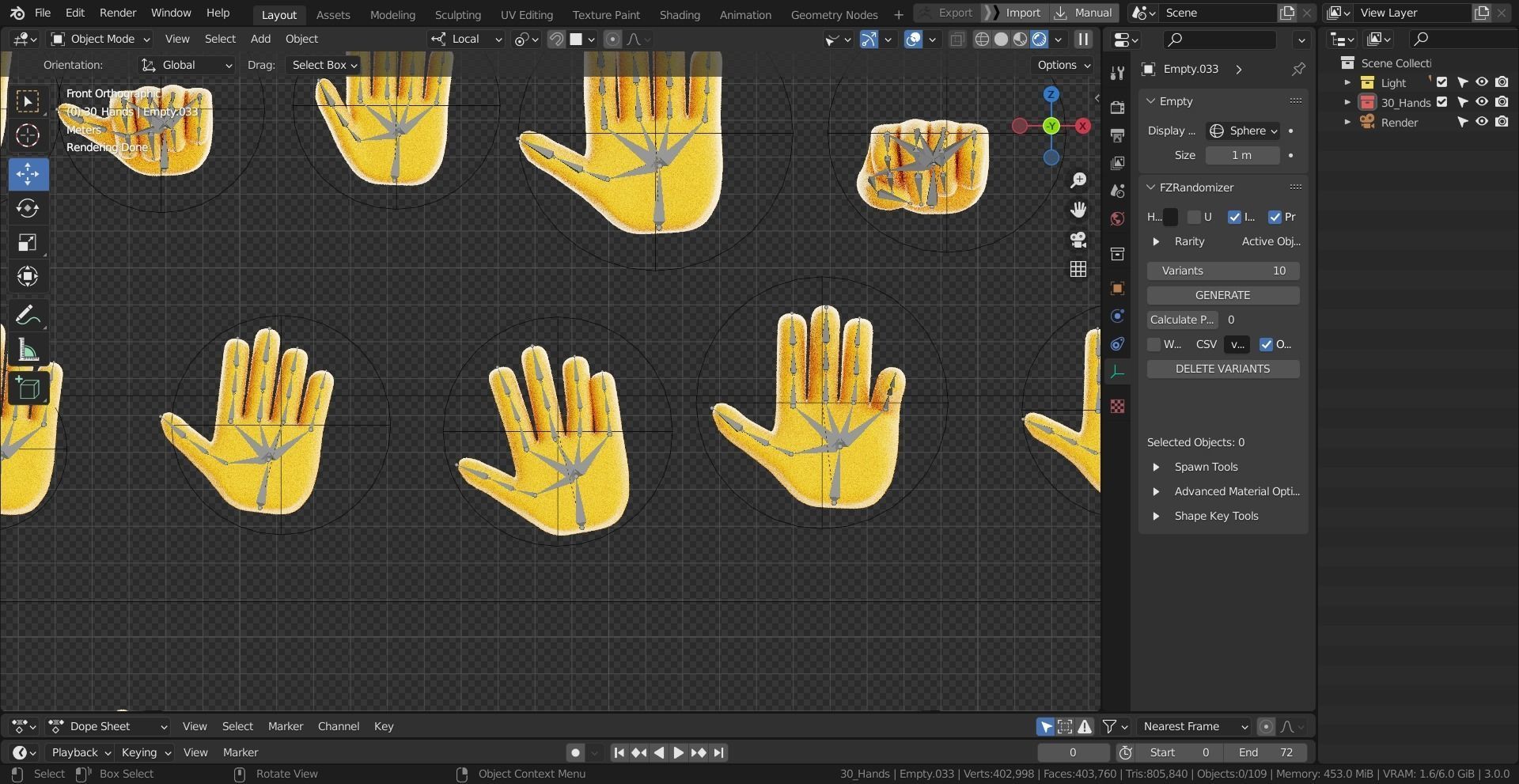 30 Rigged and Animated Hand Signs Low-poly 3D model_17