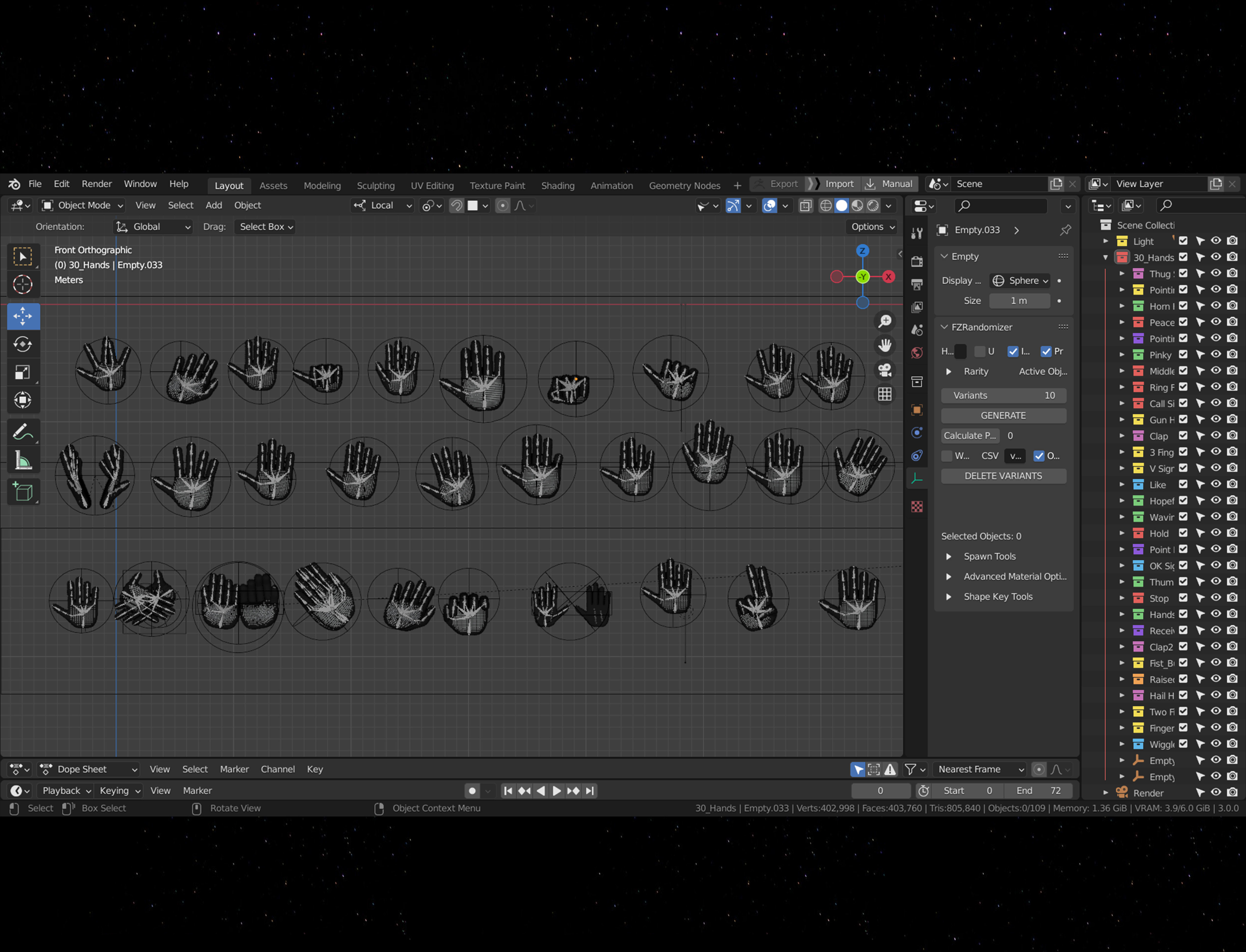 30 Rigged and Animated Hand Signs Low-poly 3D model_11
