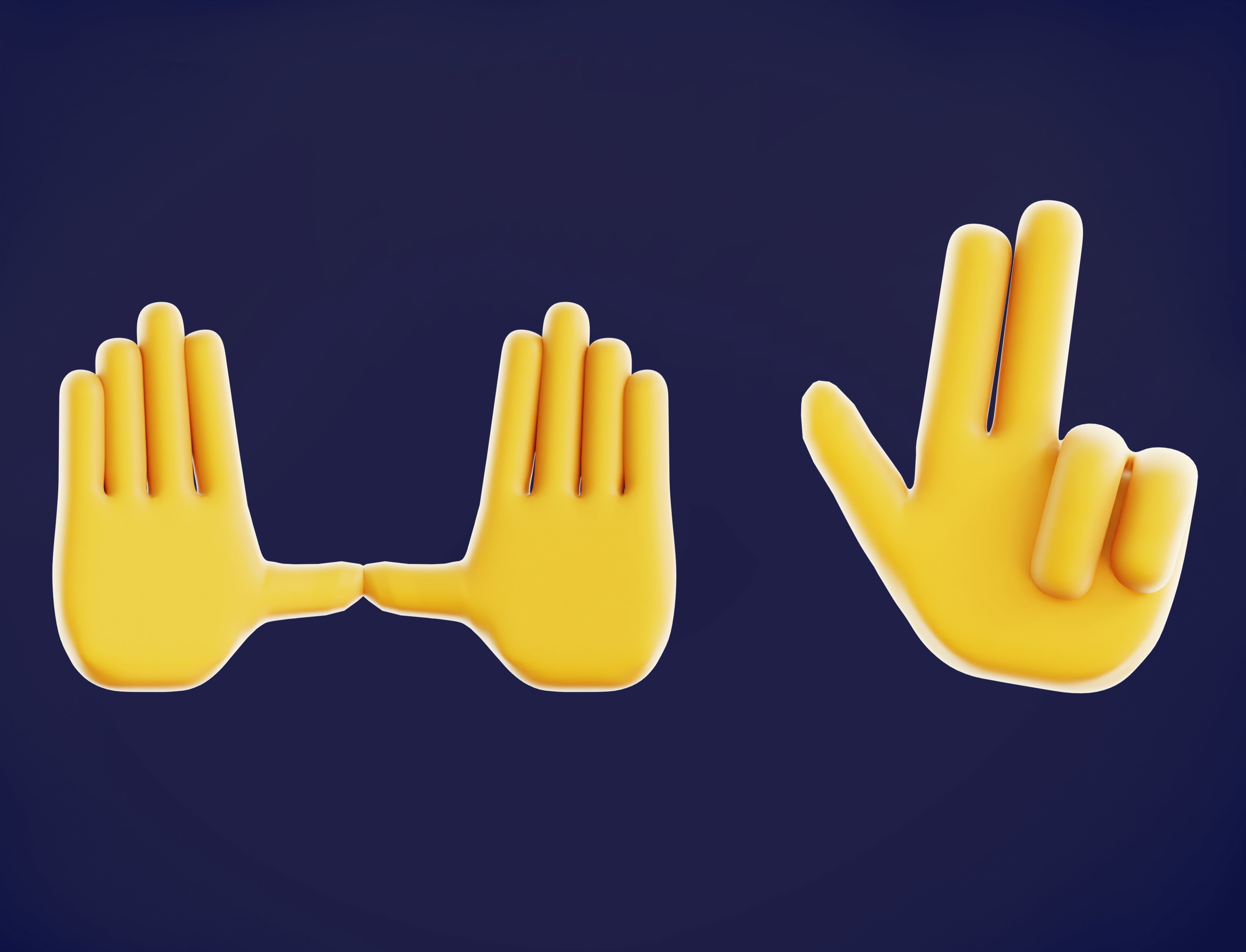 30 Rigged and Animated Hand Signs Low-poly 3D model_10