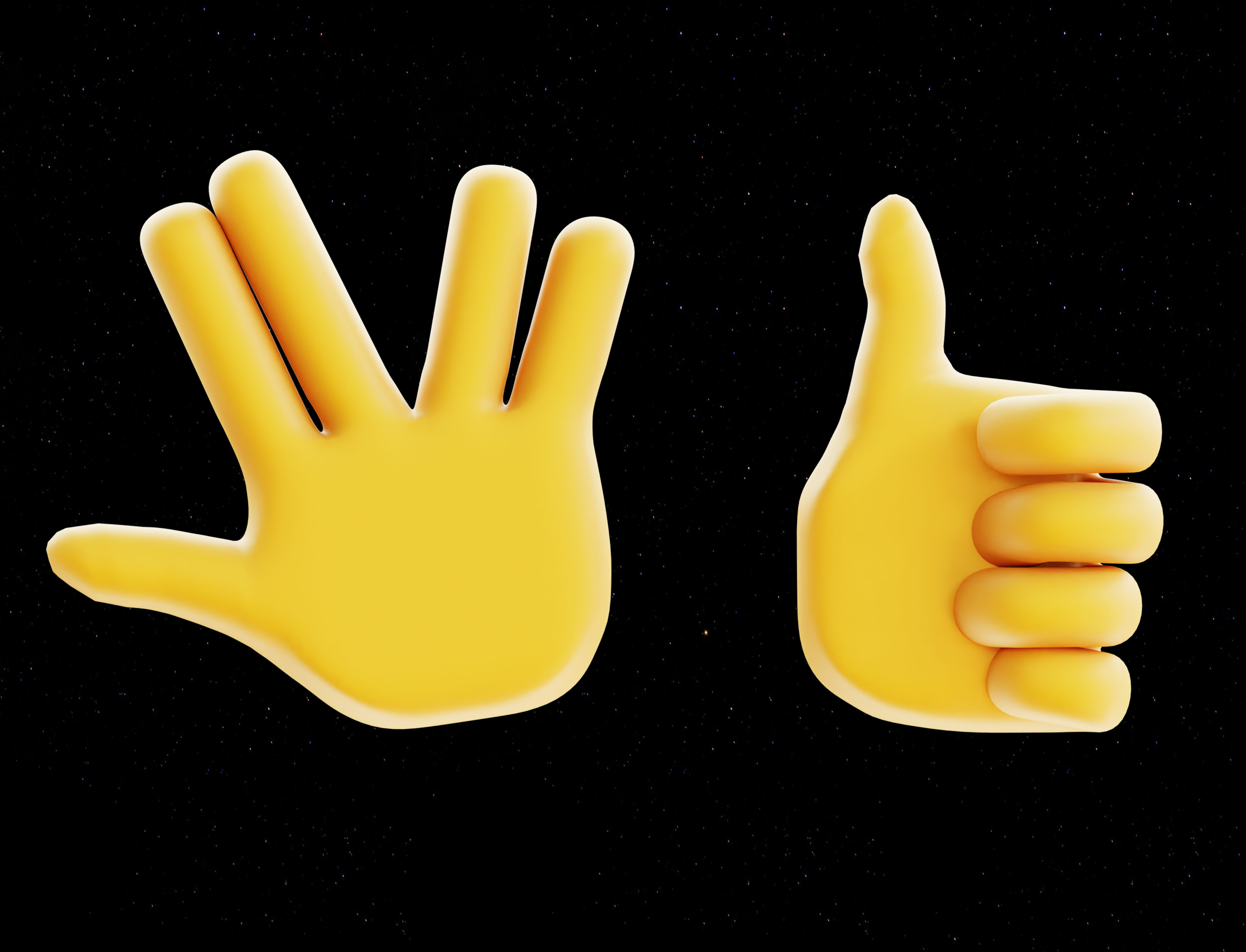 30 Rigged and Animated Hand Signs Low-poly 3D model_3