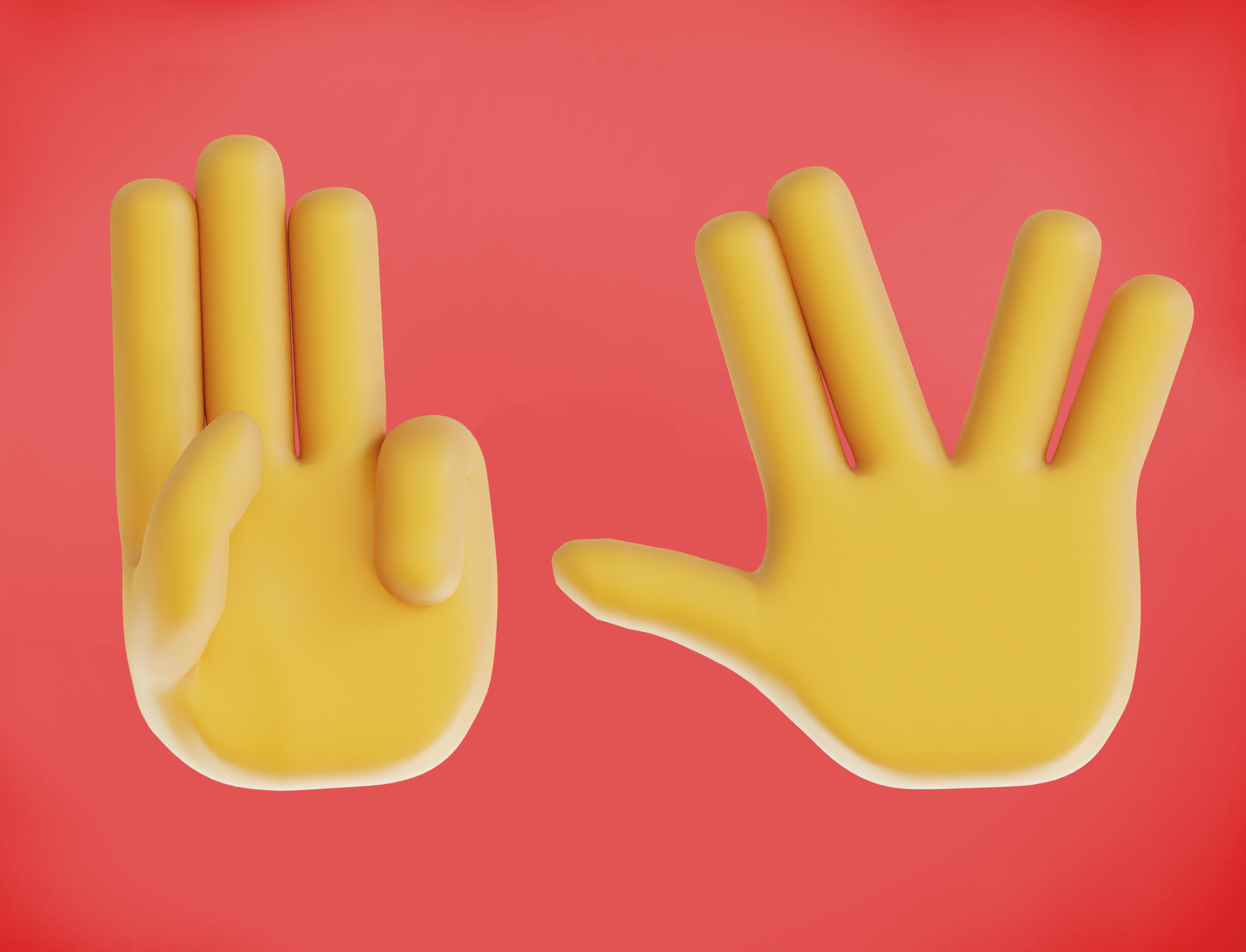 30 Rigged and Animated Hand Signs Low-poly 3D model_19