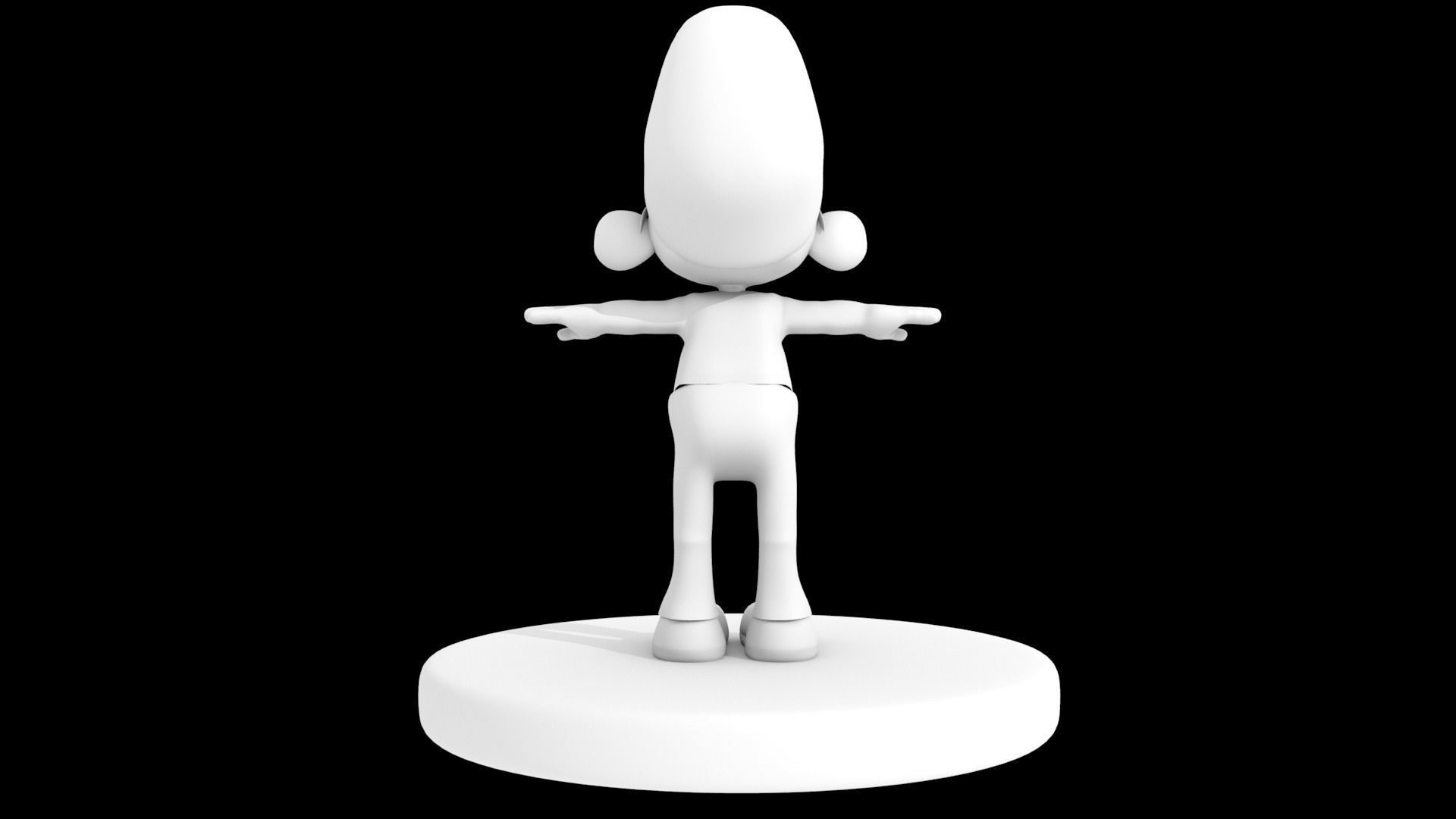 SMURF BRAINY PITUFO Low-poly 3D model_13