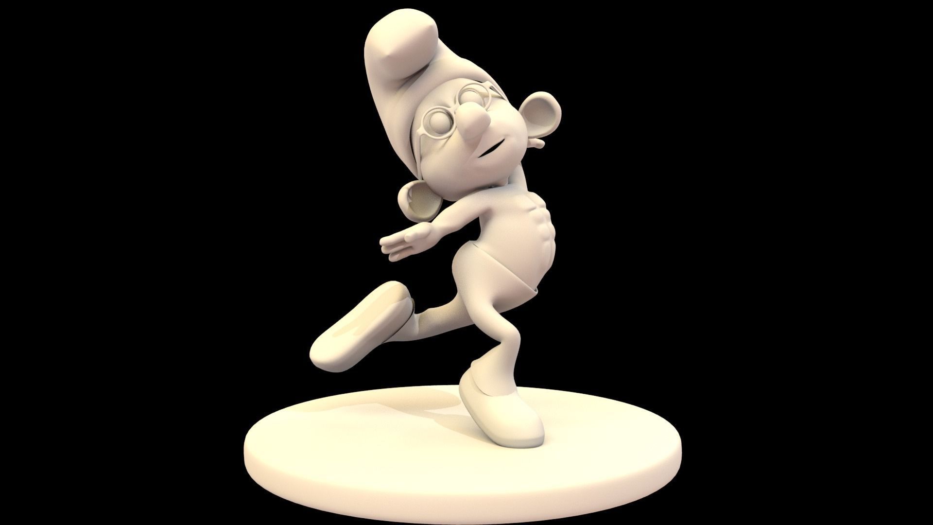 SMURF BRAINY PITUFO Low-poly 3D model_17