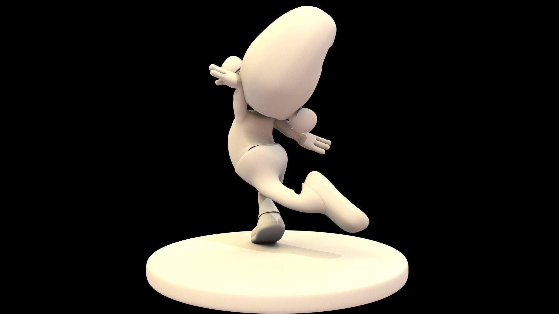SMURF BRAINY PITUFO Low-poly 3D model_19
