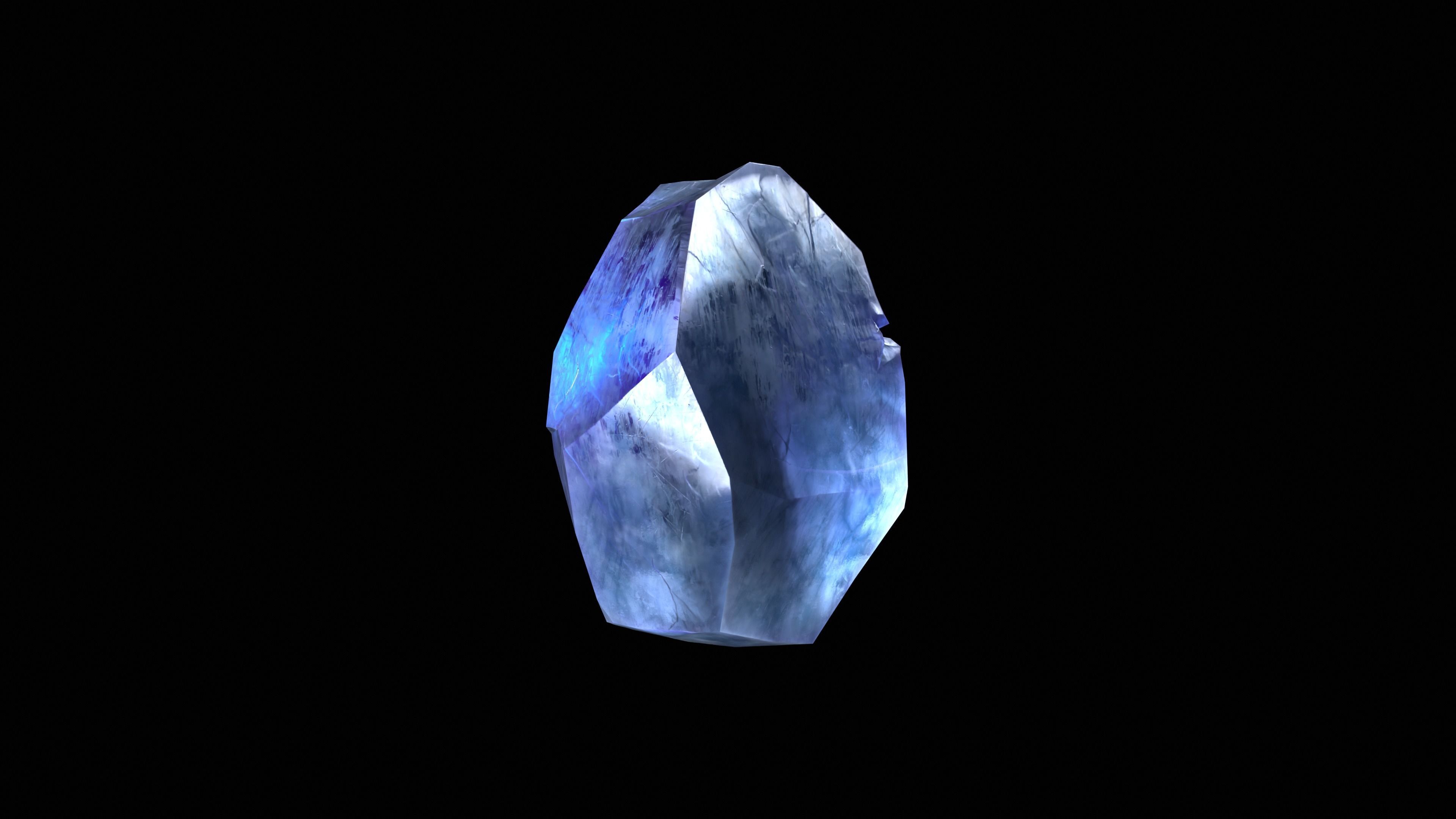 Crystal Low Poly Pbr Set Low-poly 3D model_9