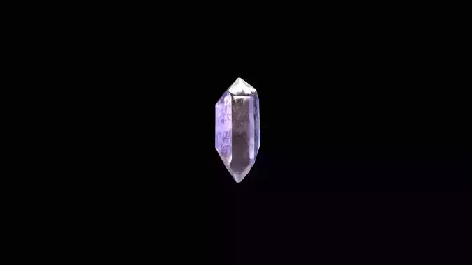 Crystal Low Poly Pbr Set smoky quartz