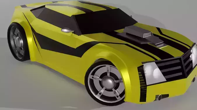 Bumblebee car 3d model