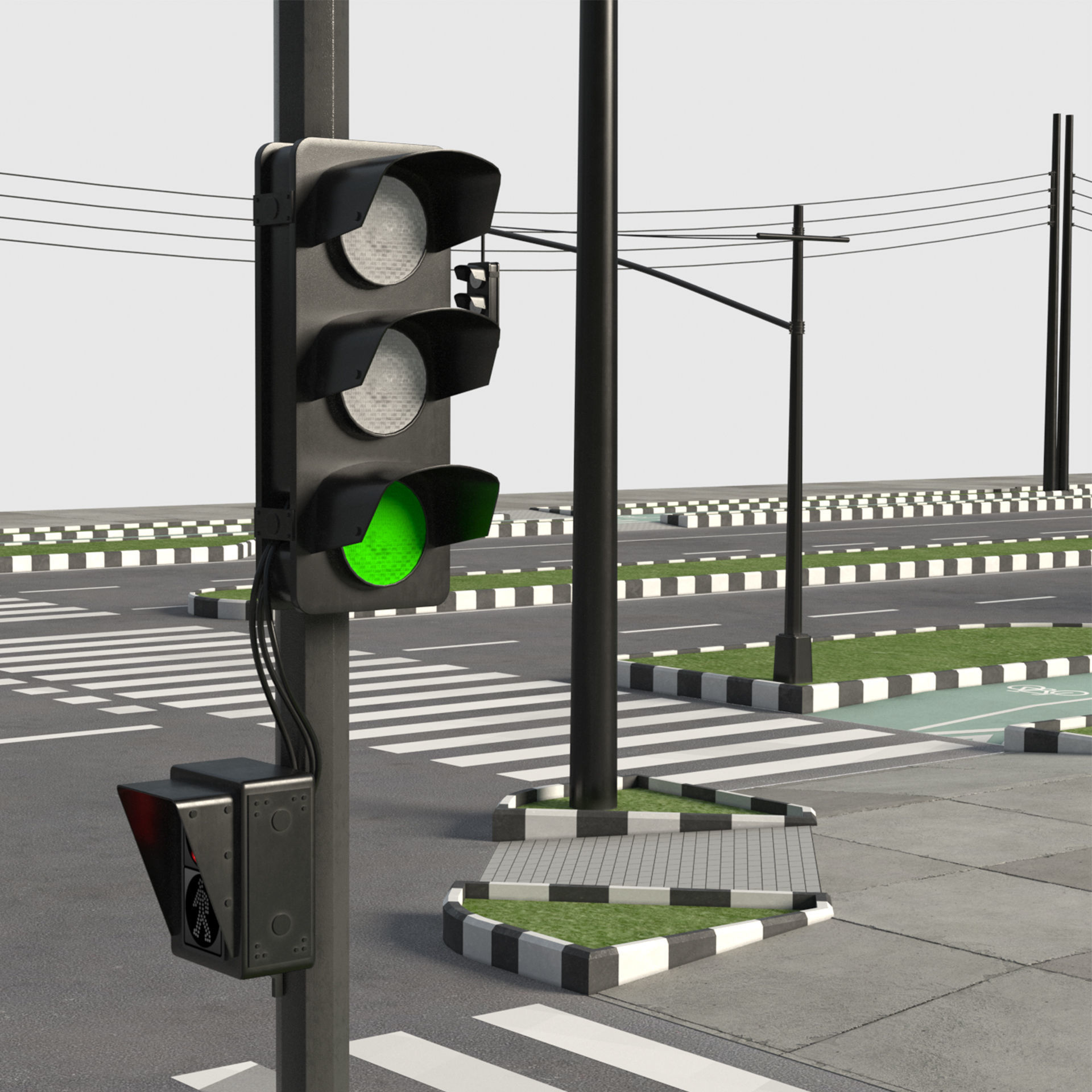 green street 3D model_2
