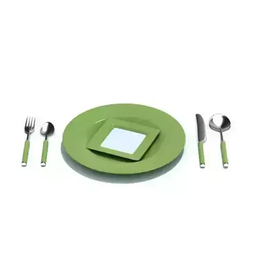 Green Modern Mix Plateware