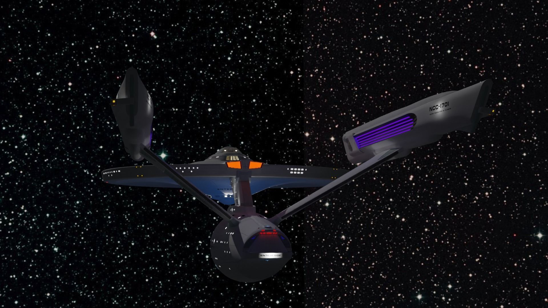 Star Trek Enterprise NCC-1701 High Poly 3D Model 3D model_5