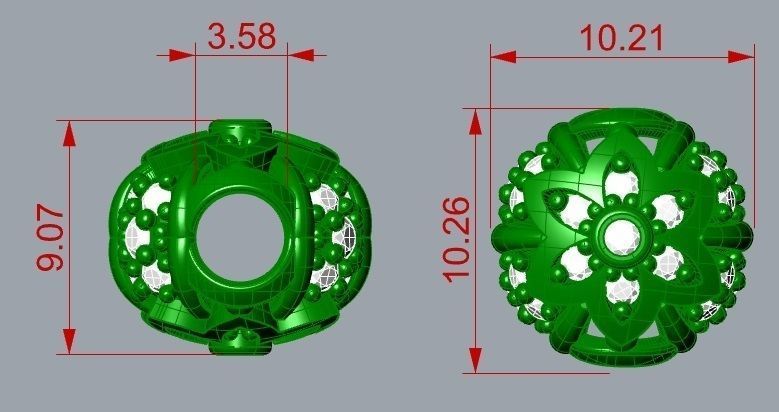 Pasante charm Joyeria 3D model_3